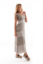 Load image into Gallery viewer, Φόρεμα Μακρύ Δαντελένιο